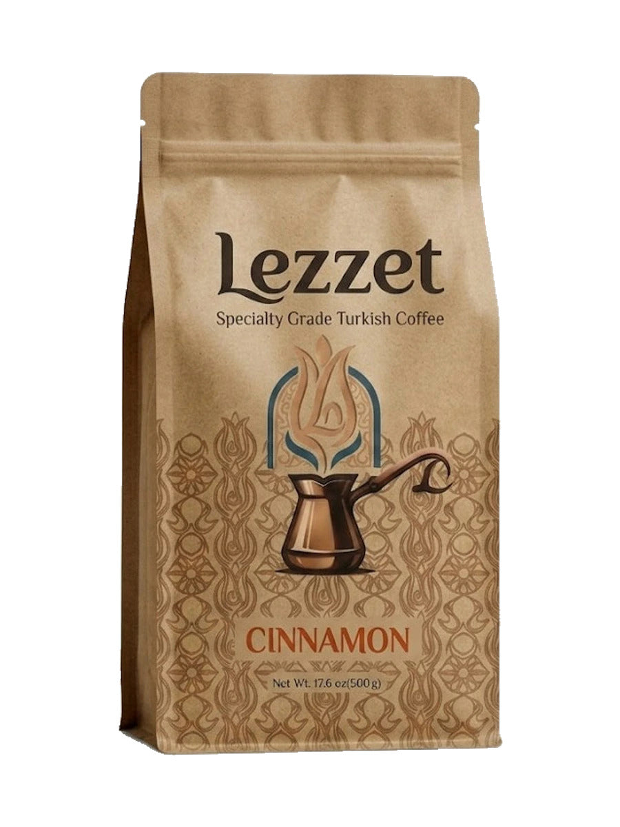 Lezzet Specialty Grade Turkish Coffee - Cinnamon (17.6 oz)