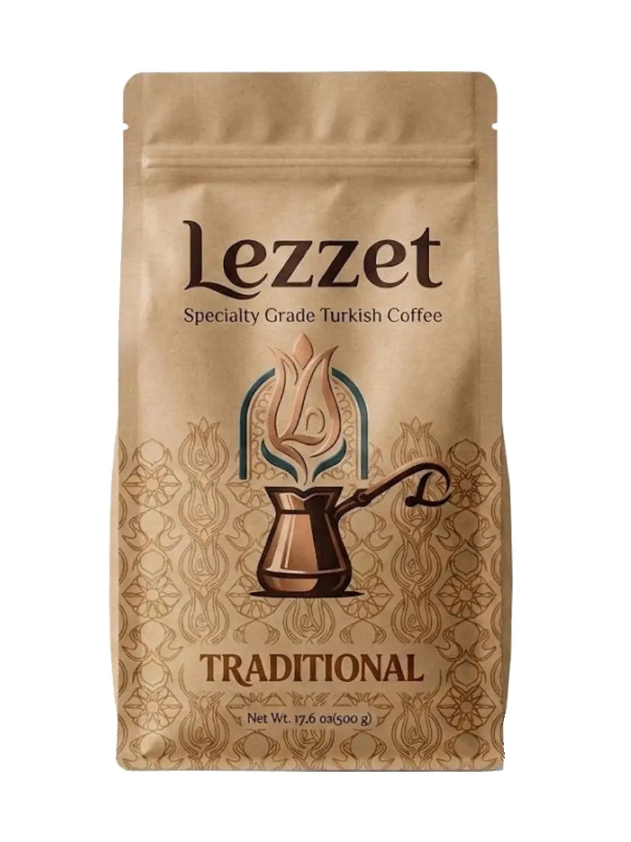 Lezzet Specialty Grade Turkish Coffee - Traditional (17.6 oz)